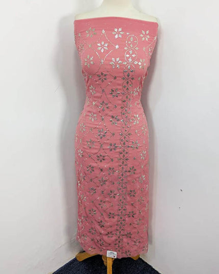 Fancy Chiffon with Full Jaal Mukesh Work 2PC Unstitched