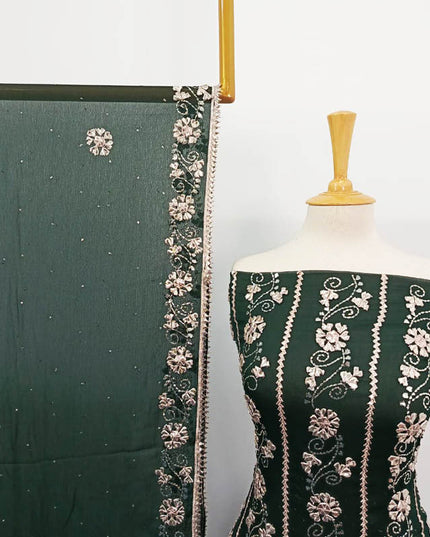 Handmade Gotta and Mukesh Work Chiffon 2PC Unstitched