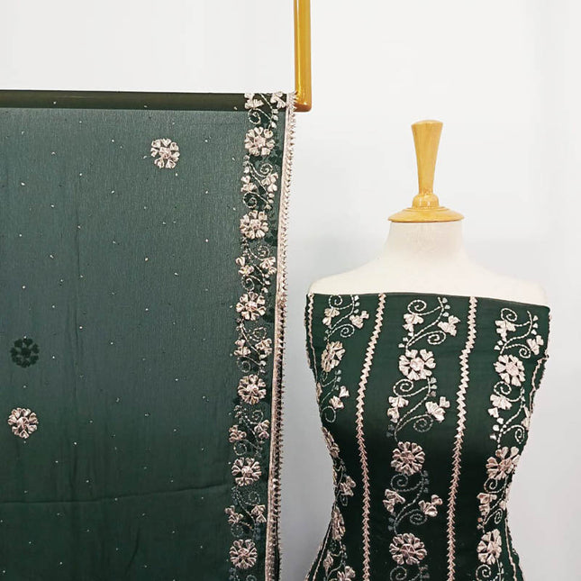 Handmade Gotta and Mukesh Work Chiffon 2PC Unstitched