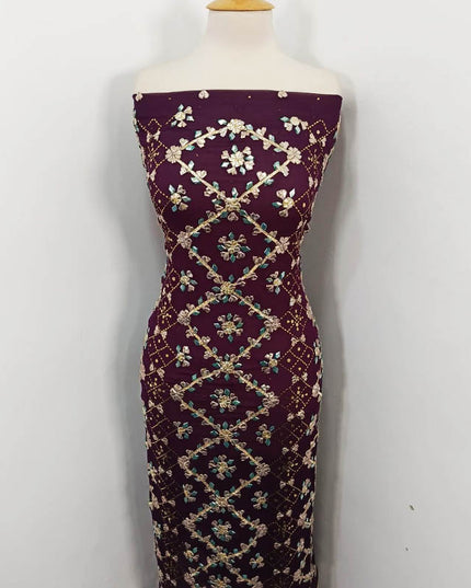 Handmade Gotta and Mukesh Work Chiffon 2PC Unstitched