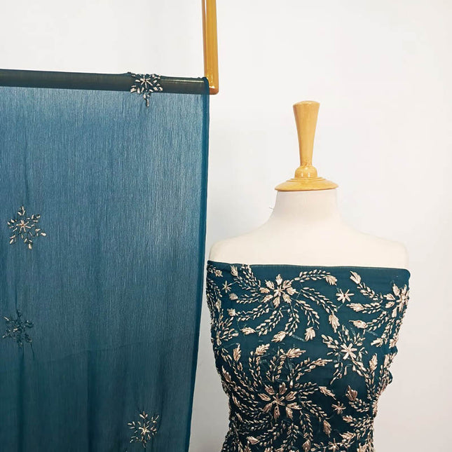 Handmade Full Jaal Gotta Work Chiffon 2PC Unstitched