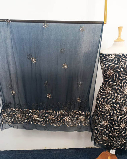 Handmade Full Jaal Gotta Work Chiffon 2PC Unstitched