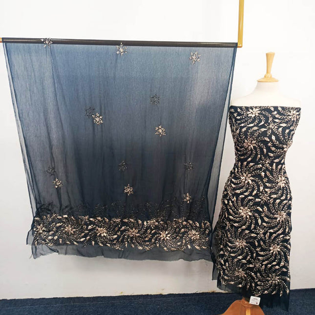 Handmade Full Jaal Gotta Work Chiffon 2PC Unstitched