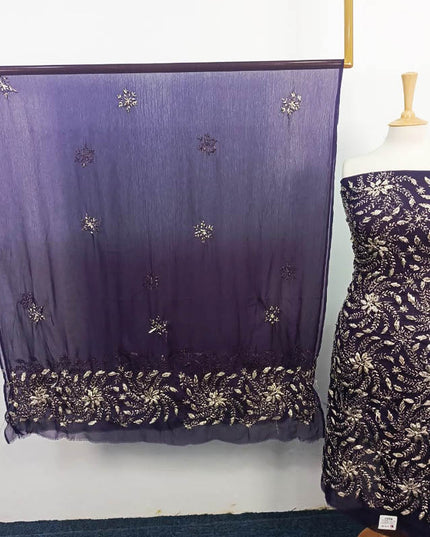 Handmade Full Jaal Gotta Work Chiffon 2PC Unstitched