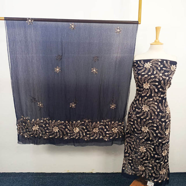 Handmade Full Jaal Gotta Work Chiffon 2PC Unstitched