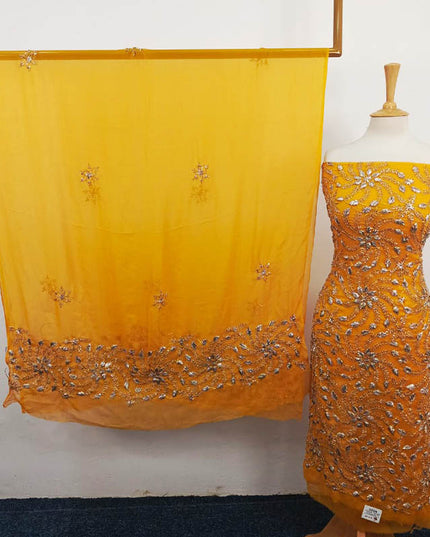 Handmade Full Jaal Gotta Work Chiffon 2PC Unstitched