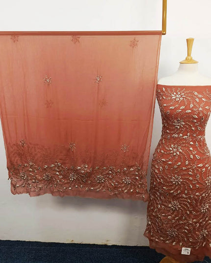 Handmade Full Jaal Gotta Work Chiffon 2PC Unstitched