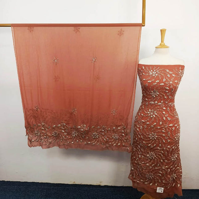 Handmade Full Jaal Gotta Work Chiffon 2PC Unstitched