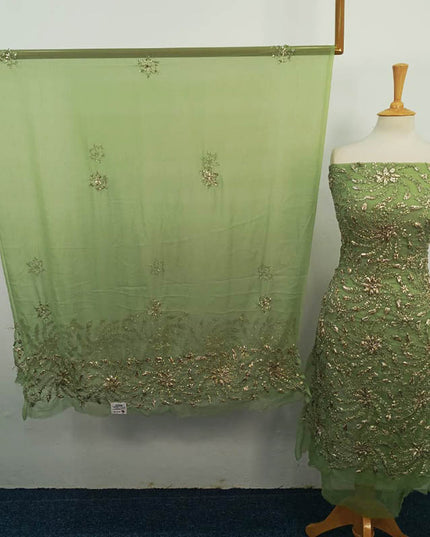 Handmade Full Jaal Gotta Work Chiffon 2PC Unstitched