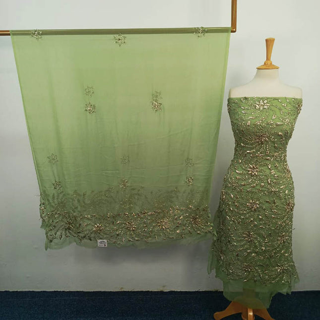 Handmade Full Jaal Gotta Work Chiffon 2PC Unstitched