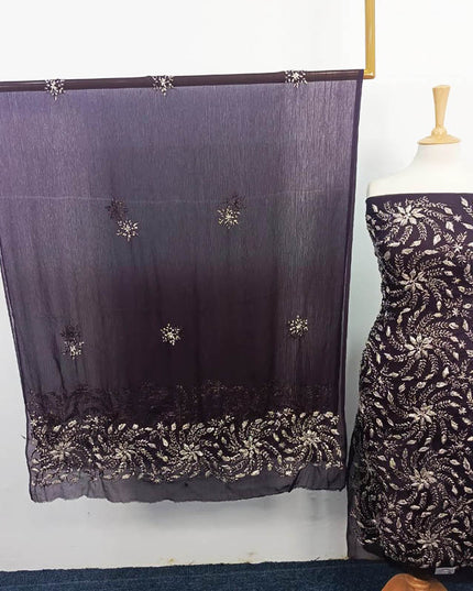 Handmade Full Jaal Gotta Work Chiffon 2PC Unstitched