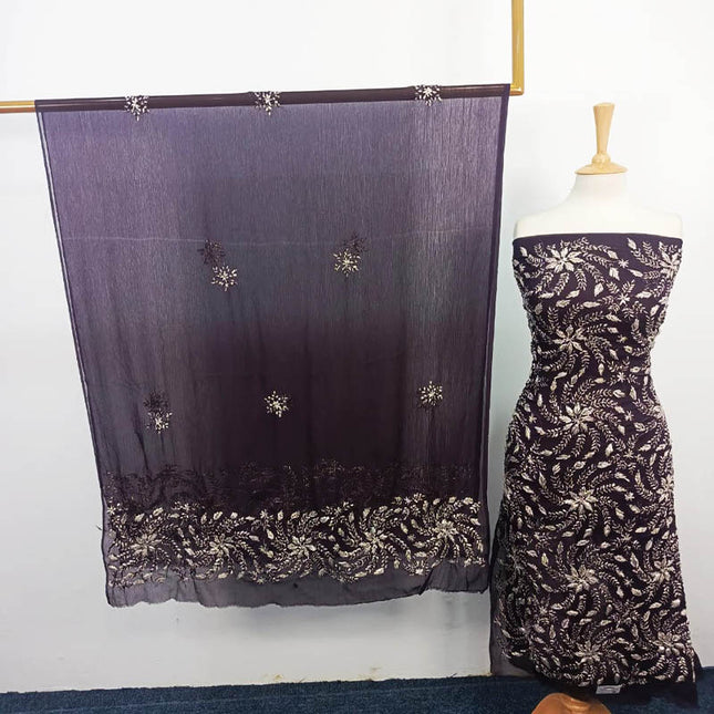 Handmade Full Jaal Gotta Work Chiffon 2PC Unstitched