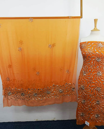 Handmade Full Jaal Gotta Work Chiffon 2PC Unstitched