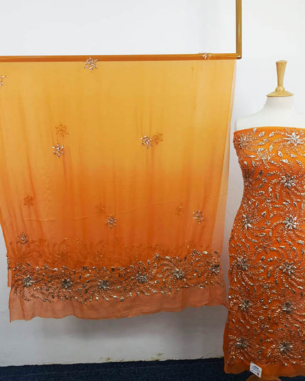 Handmade Full Jaal Gotta Work Chiffon 2PC Unstitched