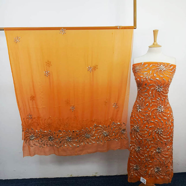 Handmade Full Jaal Gotta Work Chiffon 2PC Unstitched