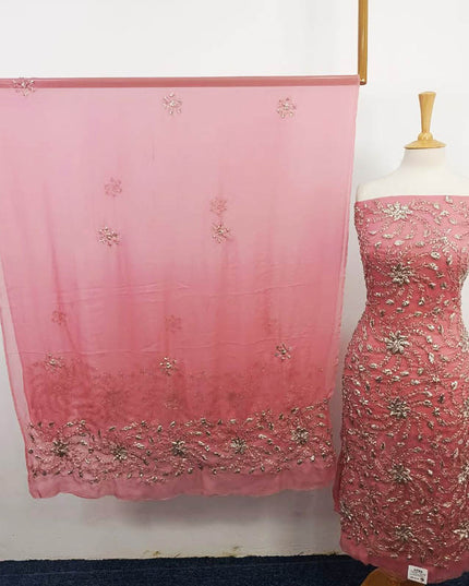 Handmade Full Jaal Gotta Work Chiffon 2PC Unstitched