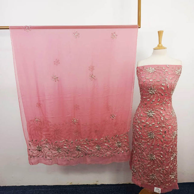 Handmade Full Jaal Gotta Work Chiffon 2PC Unstitched