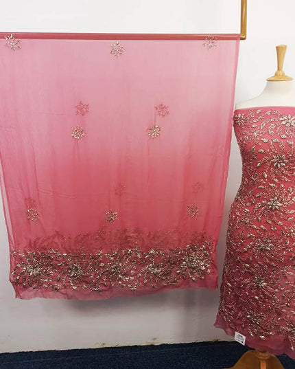 Handmade Full Jaal Gotta Work Chiffon 2PC Unstitched