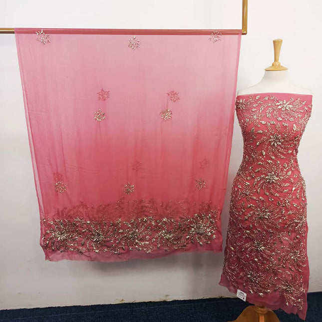 Handmade Full Jaal Gotta Work Chiffon 2PC Unstitched