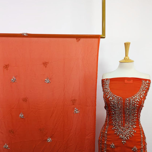 Pakistani Chiffon with Handmade LCD Gotta Work