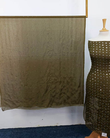 Handmade Mukesh Work Chiffon 2PC Unstitched