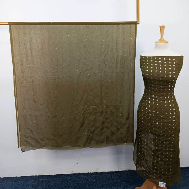 Handmade Mukesh Work Chiffon 2PC Unstitched