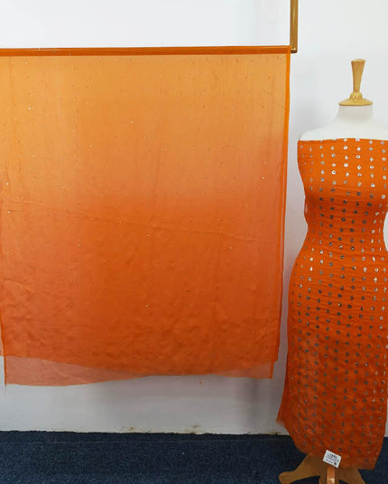 Handmade Mukesh Work Chiffon 2PC Unstitched