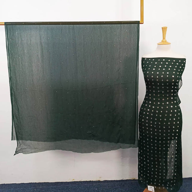 Handmade Mukesh Work Chiffon 2PC Unstitched