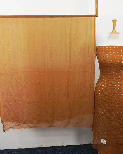 Handmade Mukesh Work Chiffon 2PC Unstitched