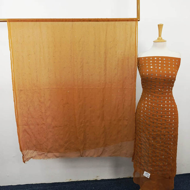 Handmade Mukesh Work Chiffon 2PC Unstitched