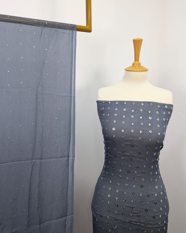 Hand Made Fancy Chiffon with Mukesh Work