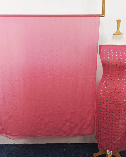 Handmade Mukesh Work Chiffon 2PC Unstitched