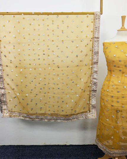 Handmade Gotta Work Organza 2PC Shirt Unstitched