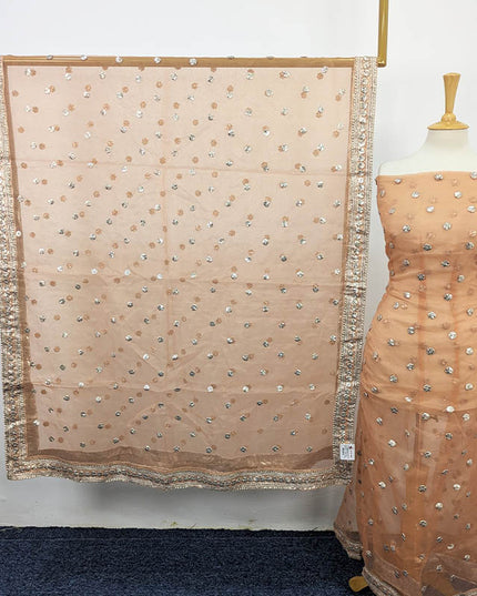 Handmade Gotta Work Organza 2PC Shirt Unstitched