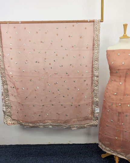 Handmade Gotta Work Organza 2PC Shirt Unstitched