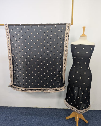 Handmade Gotta Work Chiffon 2PC Shirt Unstitched