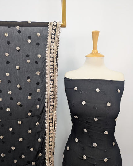 Handmade Gotta Work Chiffon 2PC Shirt Unstitched