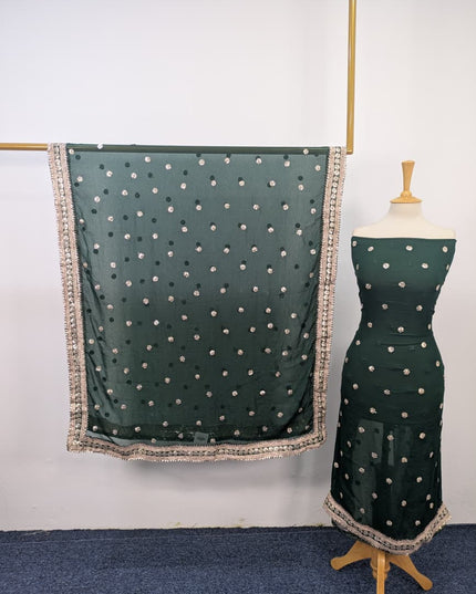 Handmade Gotta Work Chiffon 2PC Shirt Unstitched