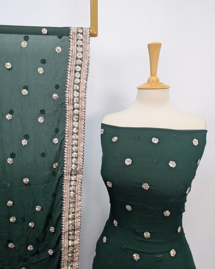 Handmade Gotta Work Chiffon 2PC Shirt Unstitched