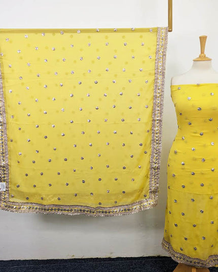 Handmade Gotta Work Chiffon 2PC Shirt Unstitched