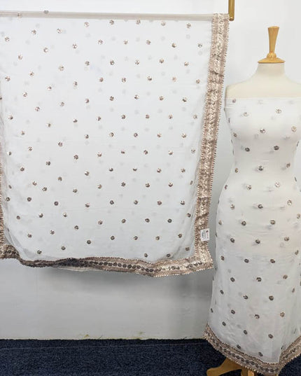 Handmade Gotta Work Chiffon 2PC Shirt Unstitched