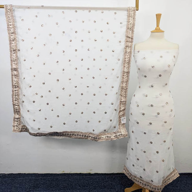 Handmade Gotta Work Chiffon 2PC Shirt Unstitched