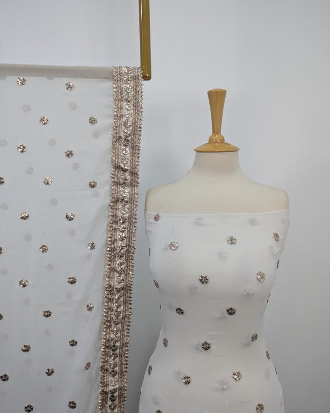 Handmade Gotta Work Chiffon 2PC Shirt Unstitched