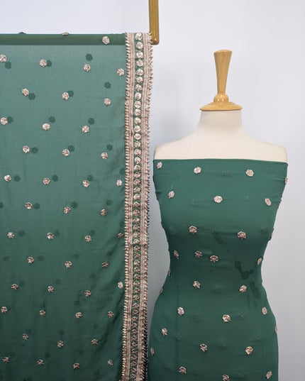 Handmade Gotta Work Chiffon 2PC Shirt Unstitched