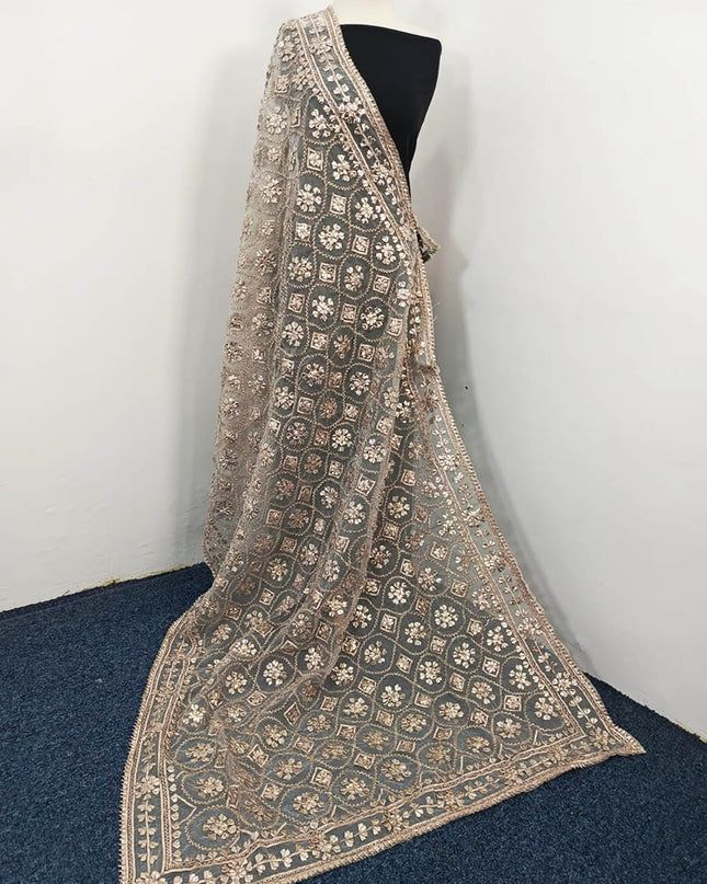 Handmade Full Jaal Gotta Work Organza Dupatta