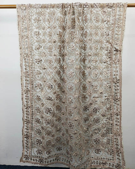 Handmade Full Jaal Gotta Work Organza Dupatta
