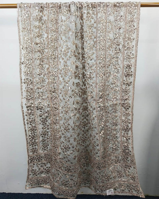 Handmade Full Jaal Gotta Work Organza Dupatta