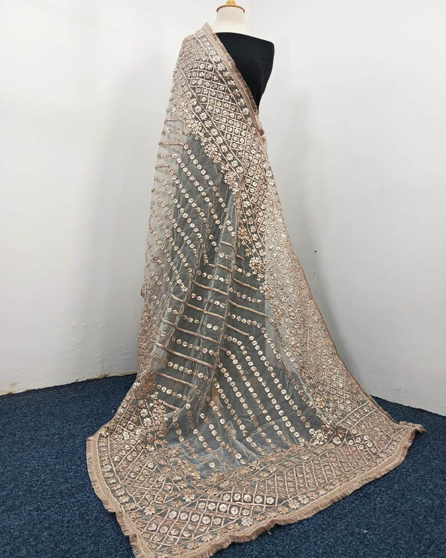 Handmade Full Jaal Gotta Work Organza Dupatta