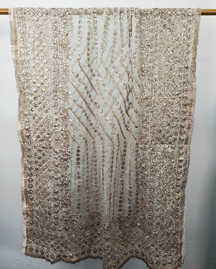 Handmade Full Jaal Gotta Work Organza Dupatta
