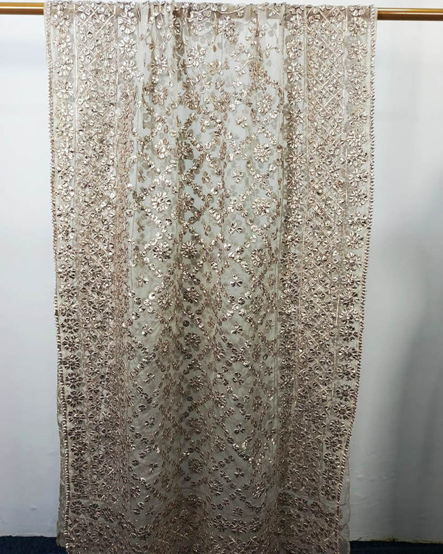 Handmade Full Jaal Gotta Work Organza Dupatta